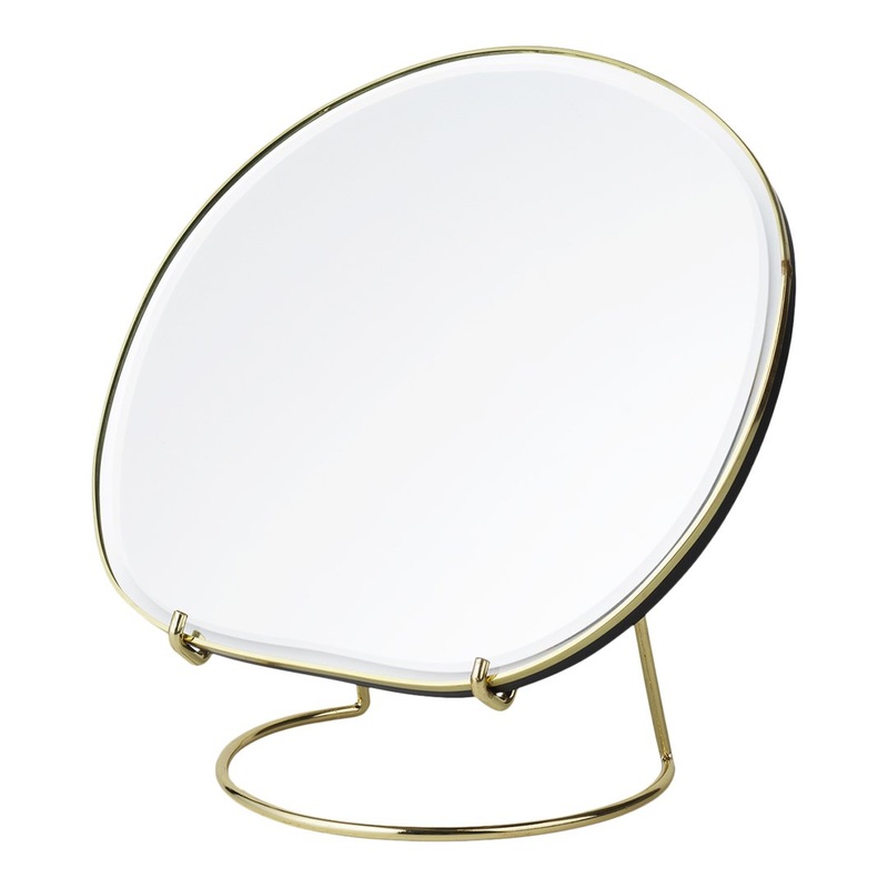 Pond Table Mirror Brass