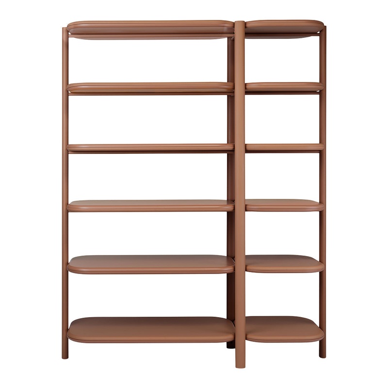 Anam Freestanding Bookcase – Fabric Coated Shelf