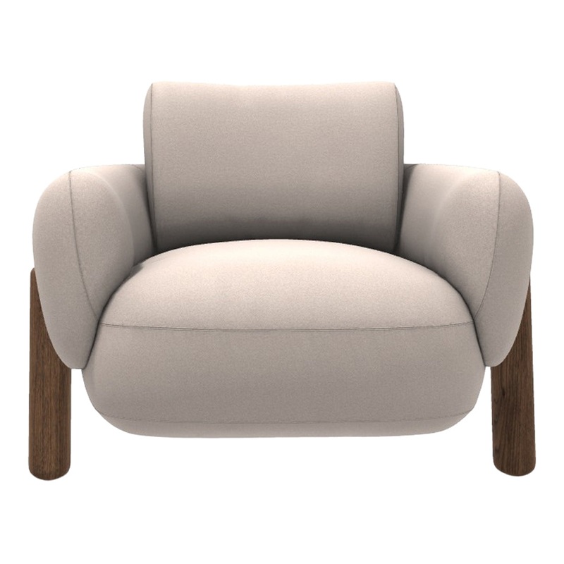 Anam Lounge Chair – Wood Legs