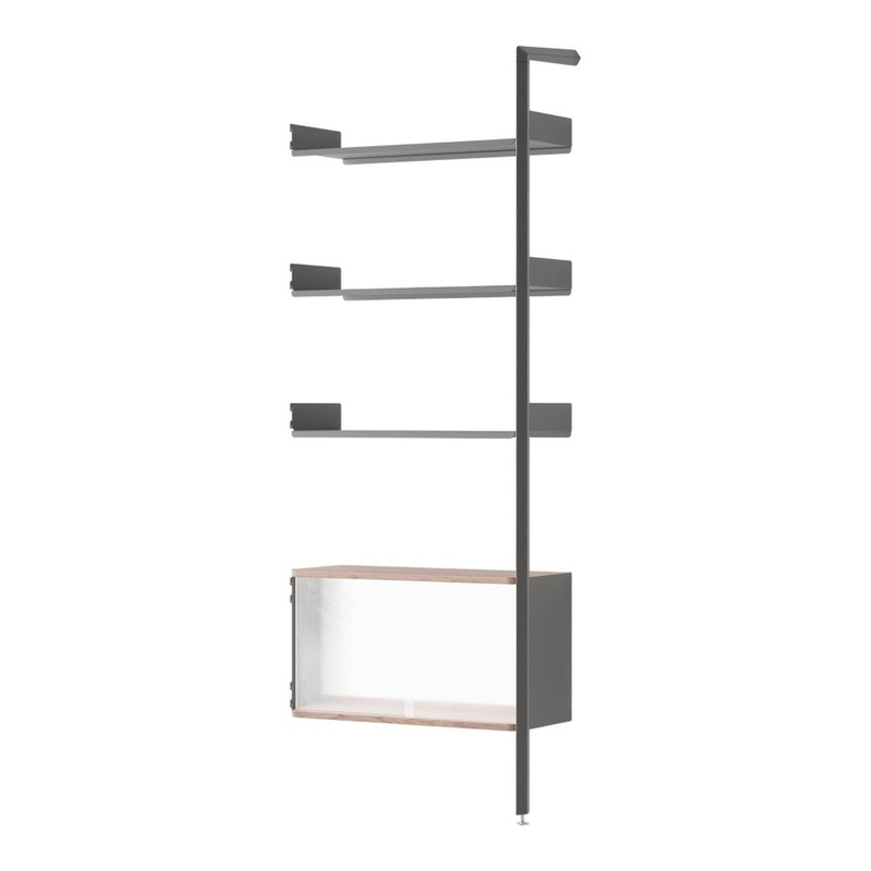 Rombe IF6 Modular Shelving System – Add-on Bay Shelves + Cabinet