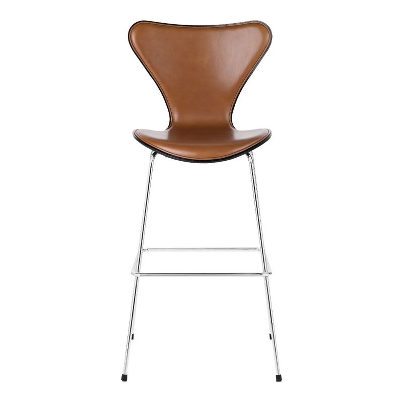 Series 7 Bar Stool – Colored Ash – Front Upholstered