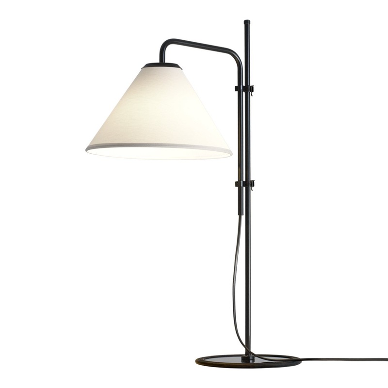 Funiculi S Fabric Table Lamp Black – White