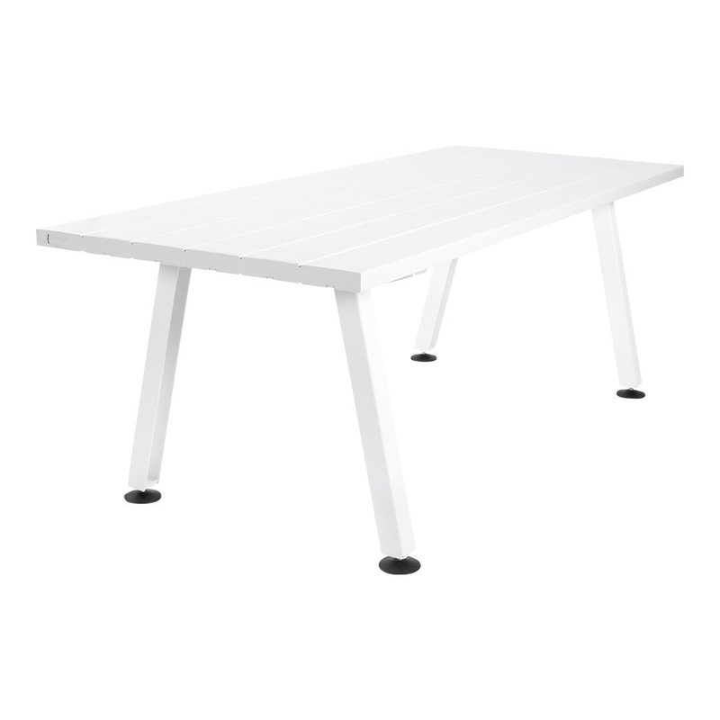 Marina Table – 5 Profiles Off-White (RAL 9002)