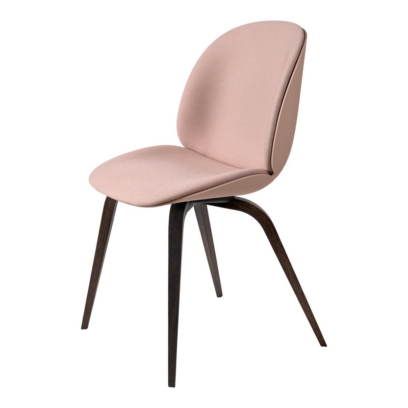 Beetle Dining Chair – Front Upholstered – Smoked Oak Base