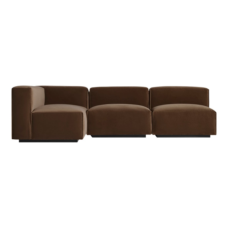 Cleon Medium Sectional Sofa Maharam Mode in Clavicle