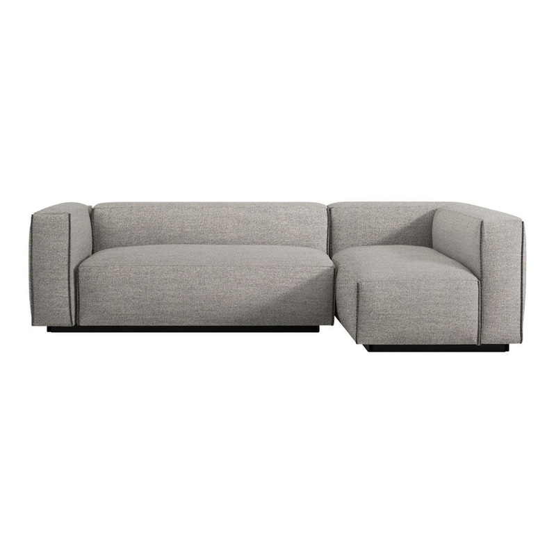 Cleon Small Sectional Sofa Maharam Mode in Clavicle