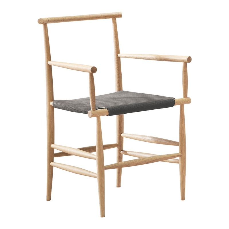 Pelleossa Armchair – Seat Upholstered