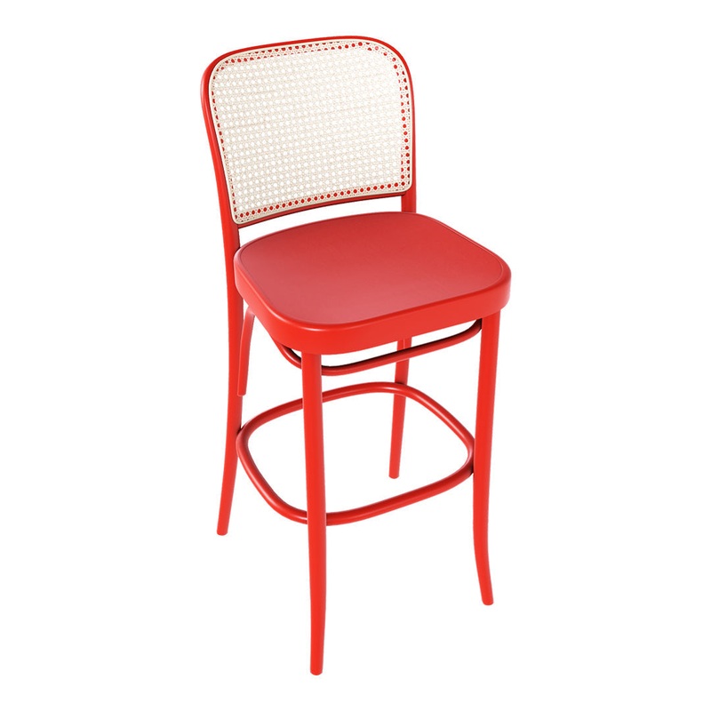 Barstool 811 – Veneer Seat & Cane Back