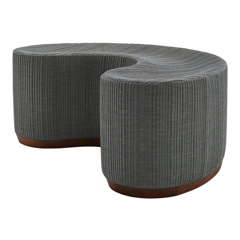Dividuals Curved Pouf