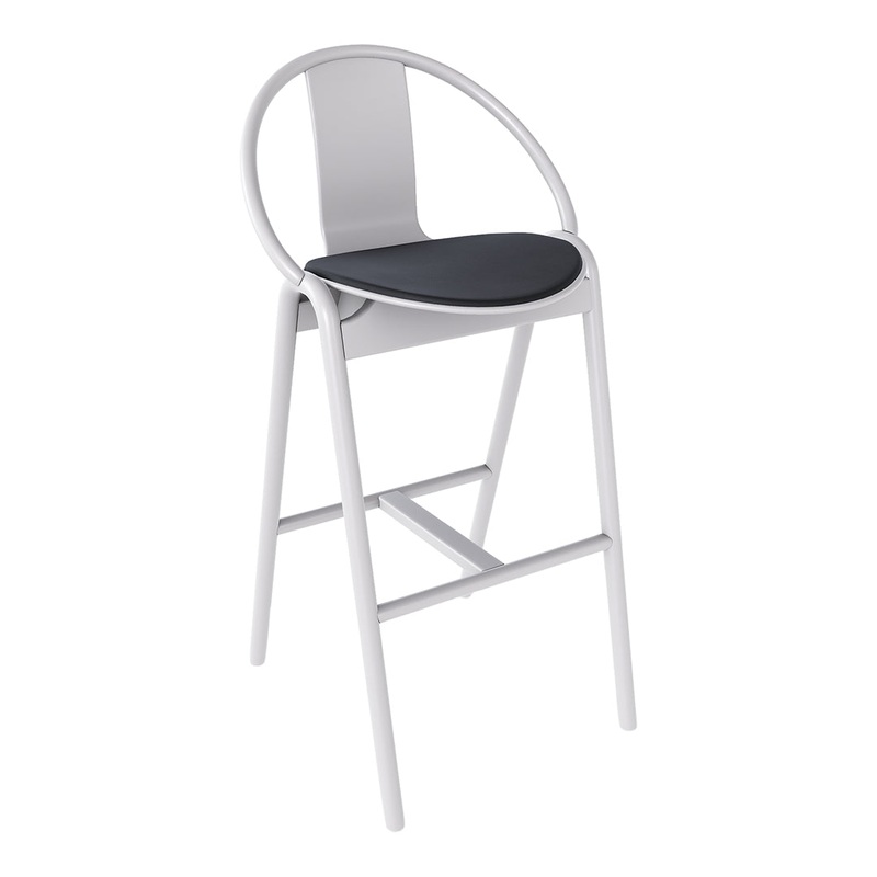 Again Barstool – Seat Upholstered – Beech Pigment Frame