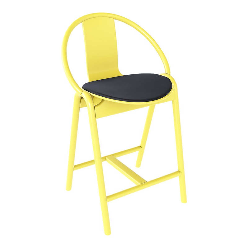 Again Counter Stool – Seat Upholstered – Beech Pigment Frame