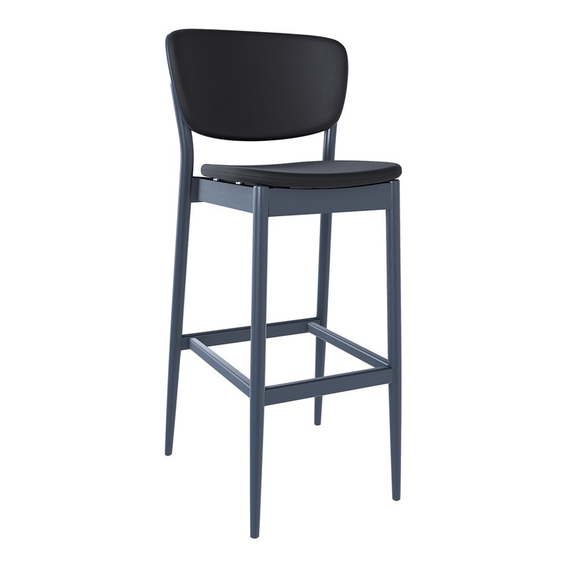 Valencia Barstool – Upholstered – Oak Pigment Frame
