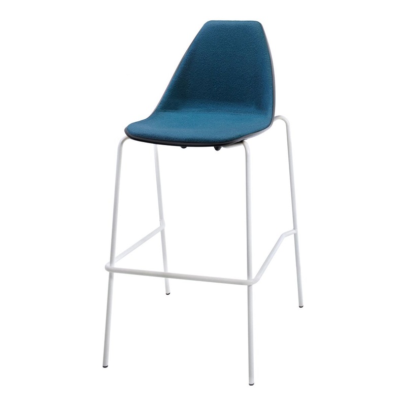 X Bar Stool – Front Upholstered – Stackable
