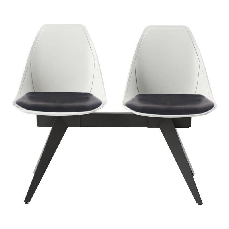 X Beam 2-Seater Bench – Seat Upholstered