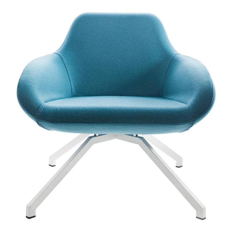 X Big Lounge Armchair – Fixed Steel Base