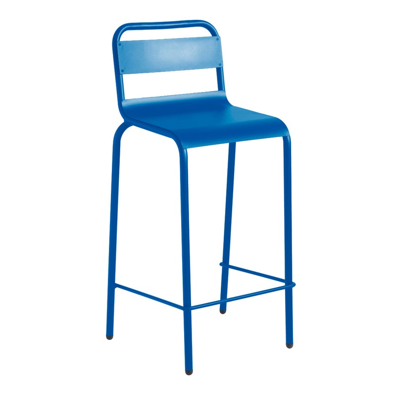 Anglet Outdoor Counter Stool Terracotta – RAL 8004