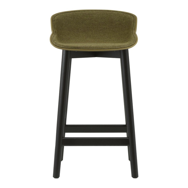 Hyg Counter Stool – Front Upholstered / Wood Base