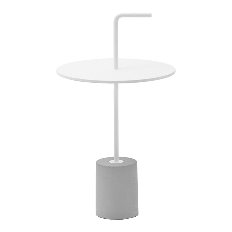 Jey Outdoor Side Table w/ Handle – Circle