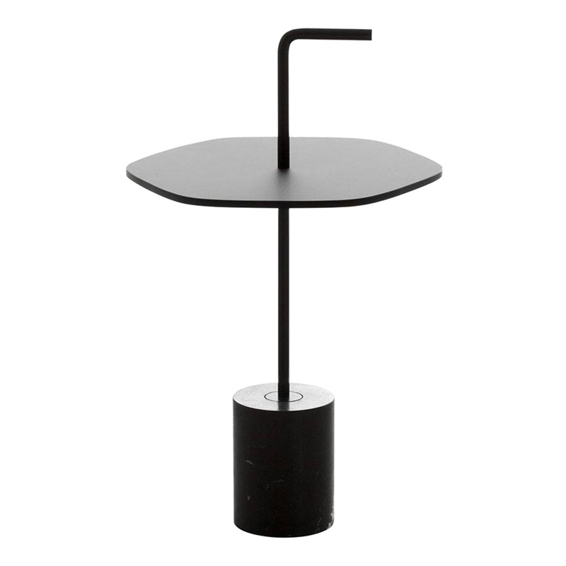 Jey Outdoor Side Table w/ Handle – Hexagon