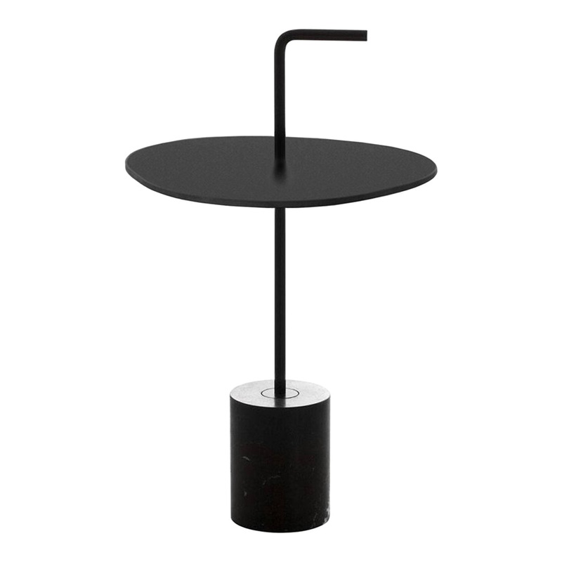 Jey Outdoor Side Table w/ Handle – Triangle