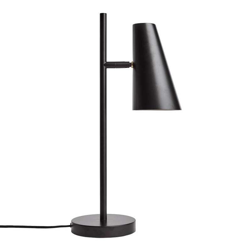 Cono Table Lamp Black Painted Metal