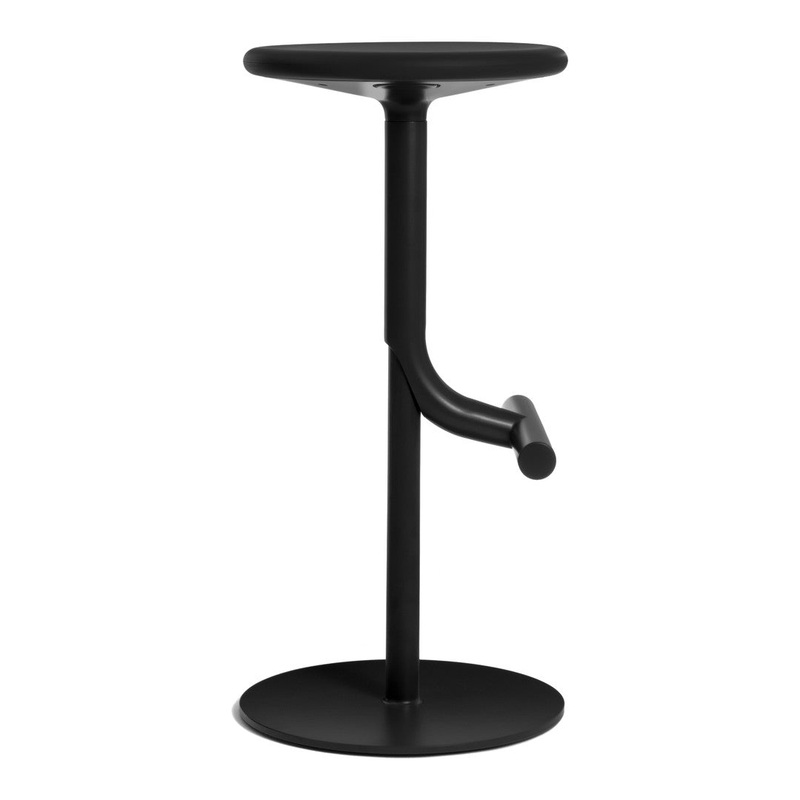 Tibu Adjustable Barstool – Swivel Black