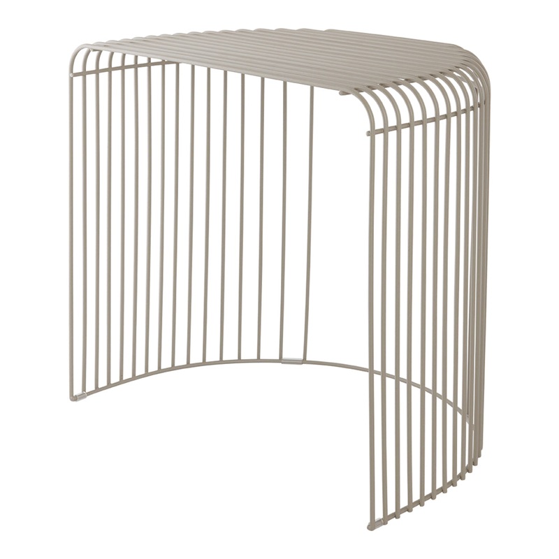 Curva Side Table Silver