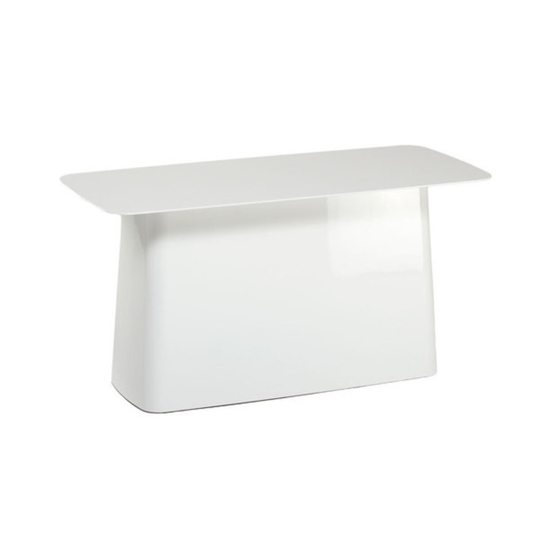 Metal Side Table White