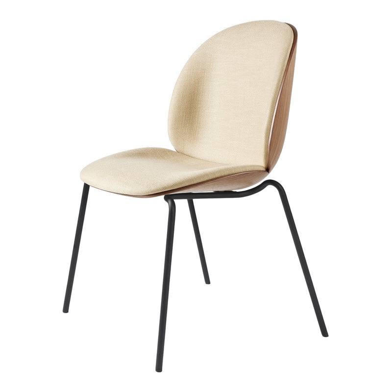 Beetle Dining Chair – Front Upholstered – Conic Base – Stackable – 3D Veneer Shell