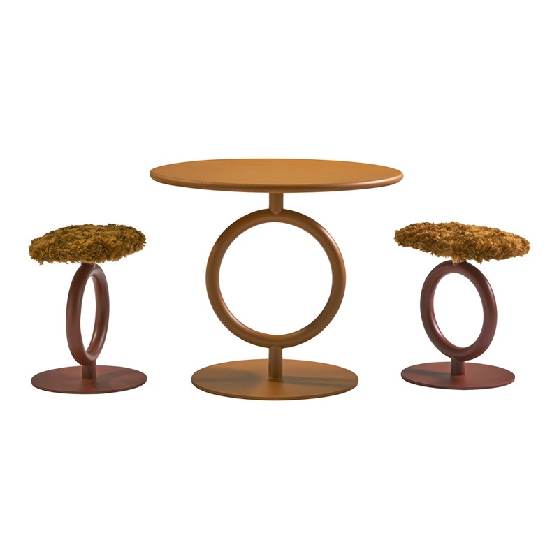 Totem Mini Stool – Upholstered Seat