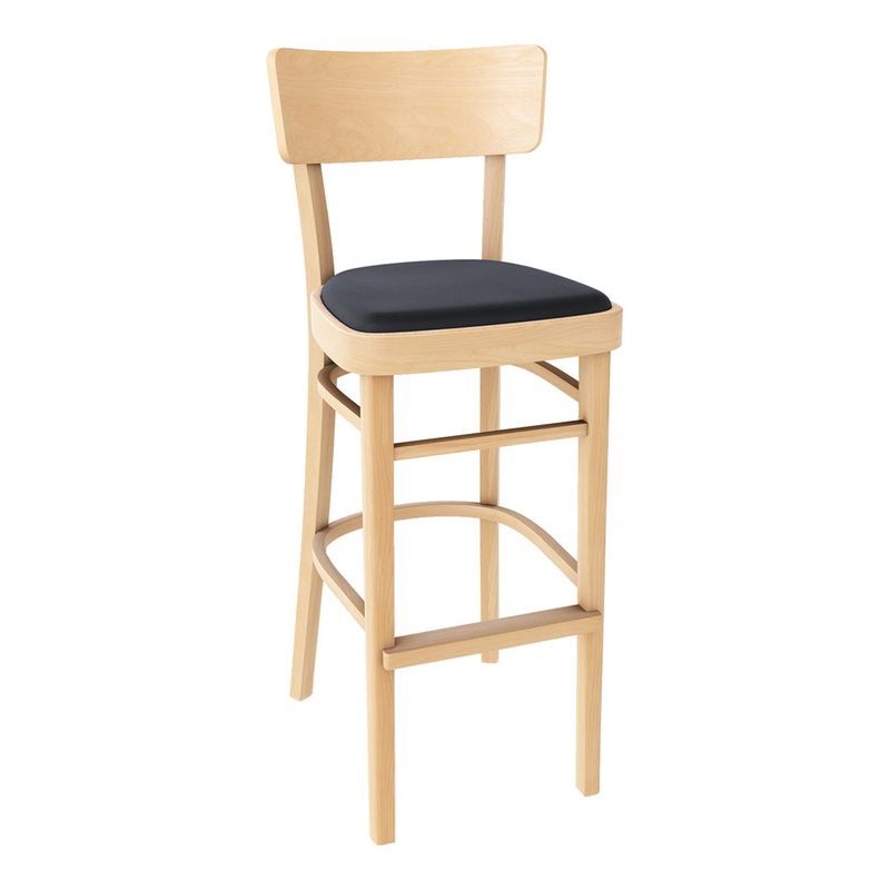Ideal Barstool – Seat Upholstered – Beech Frame