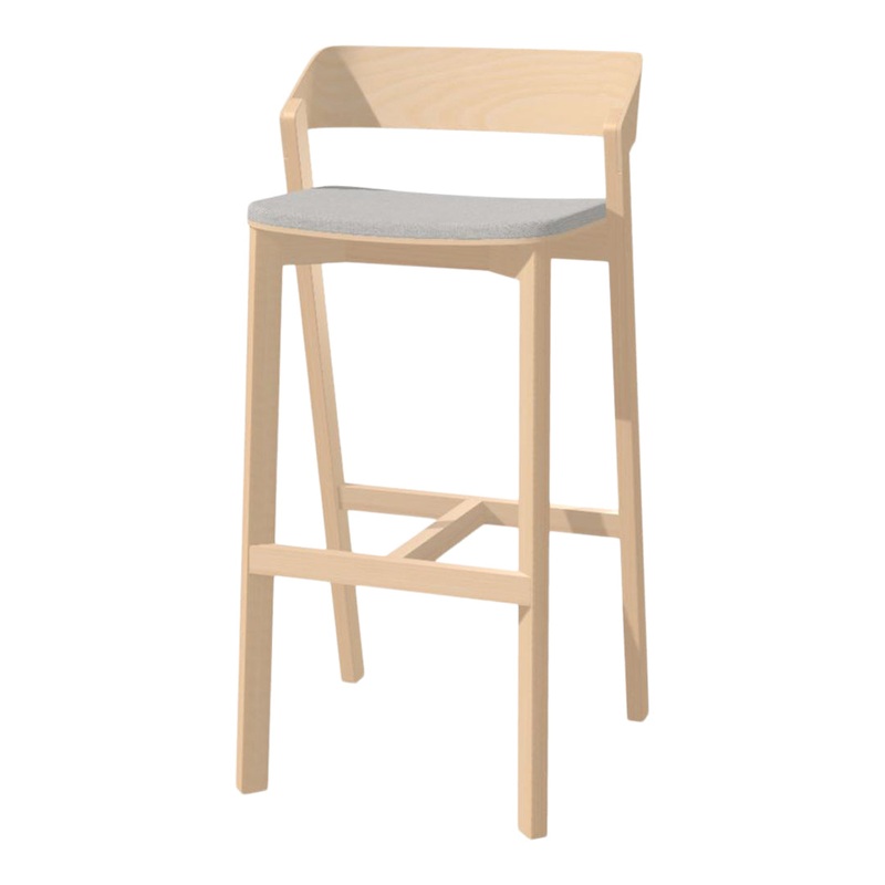 Merano Counter Stool – Seat Upholstered – Beech Frame