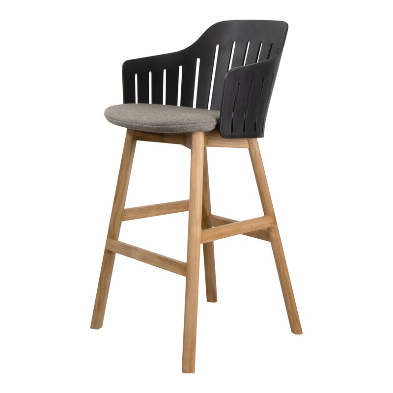 Choice Bar Chair – Wood Base – w/ Seat Cushion