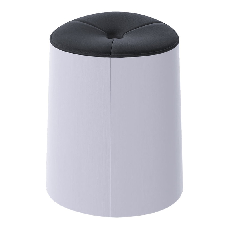 P.O.V. Stool – Upholstered – Oak Color Frame – Stackable