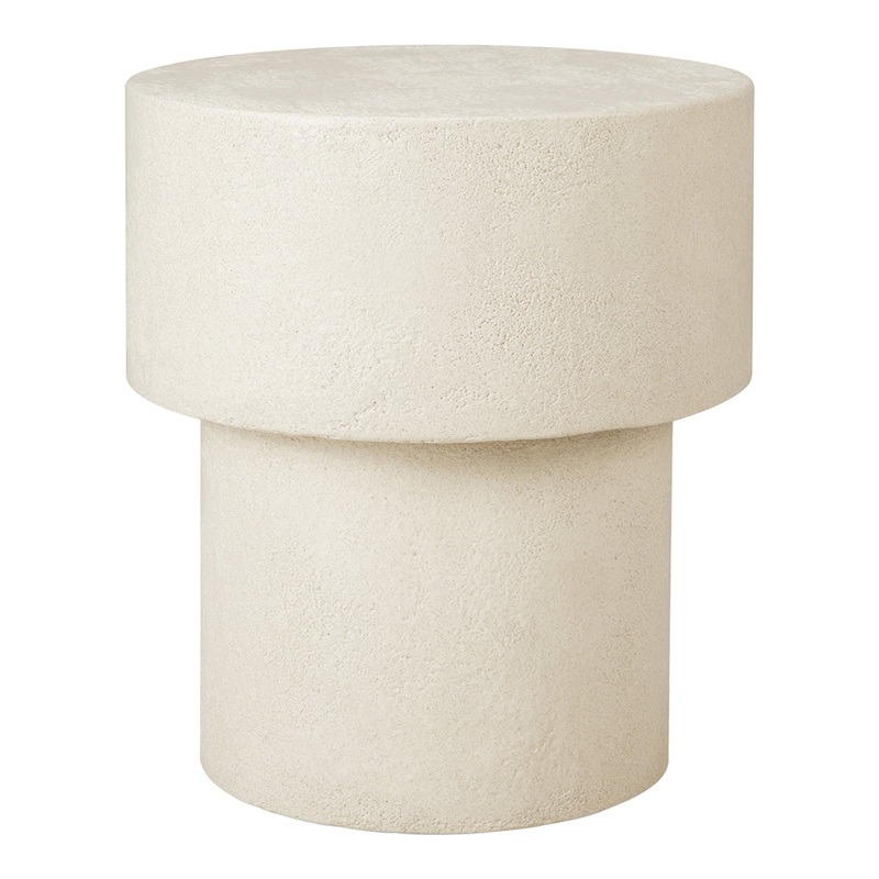 Elements Side Table – Mushroom Off White