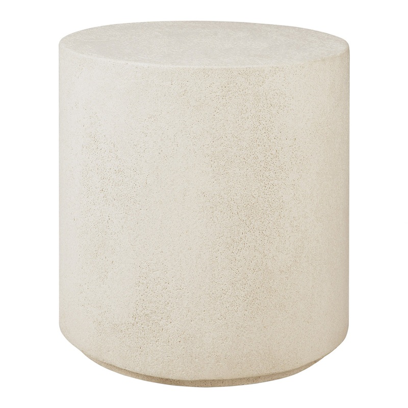 Elements Side Table – Round Off White