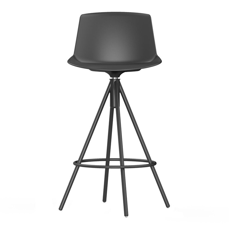 Noom Series 40 Counter Stool – Steel Pyramid Base