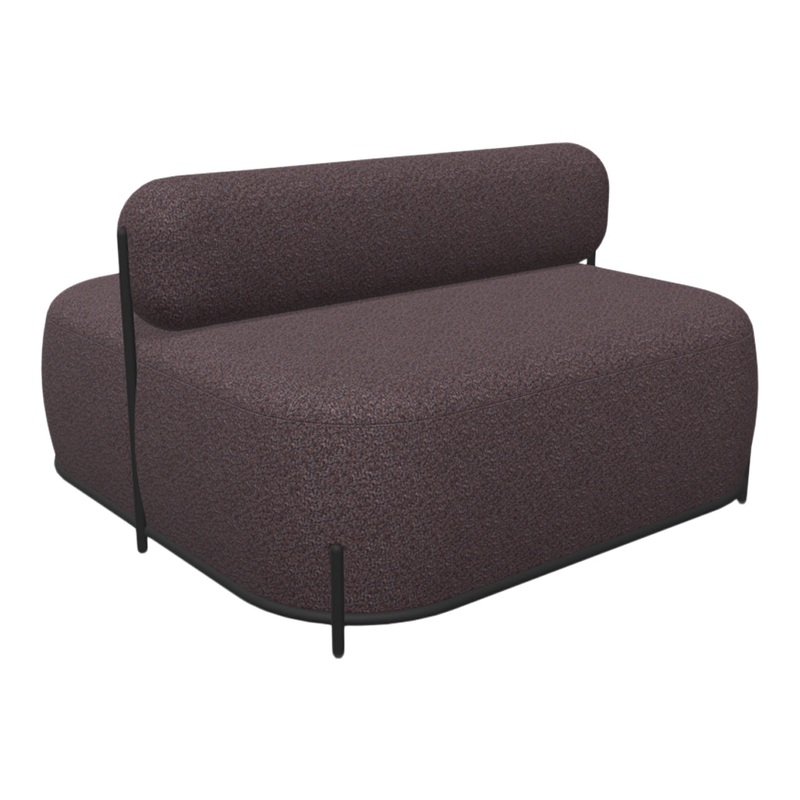 Globb Quadruple Pouf w/ Backrest