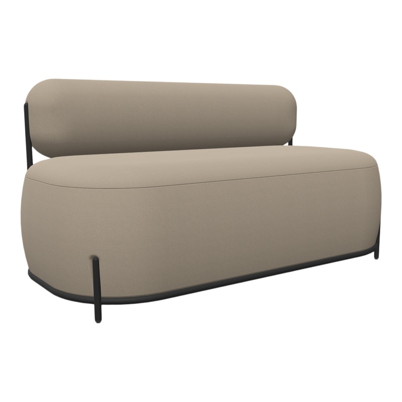 Globb Twin Pouf w/ Backrest