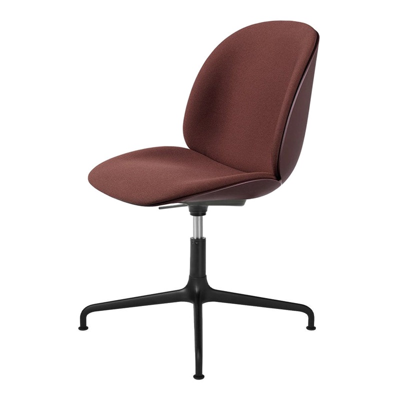 Beetle Meeting Chair – 4-Star Base – Height Adjustable – Front Upholstered