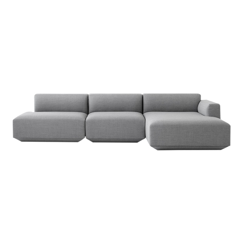 Develius Mellow Models I & J – 3-Seater Sofa w/ Chaise and Open End