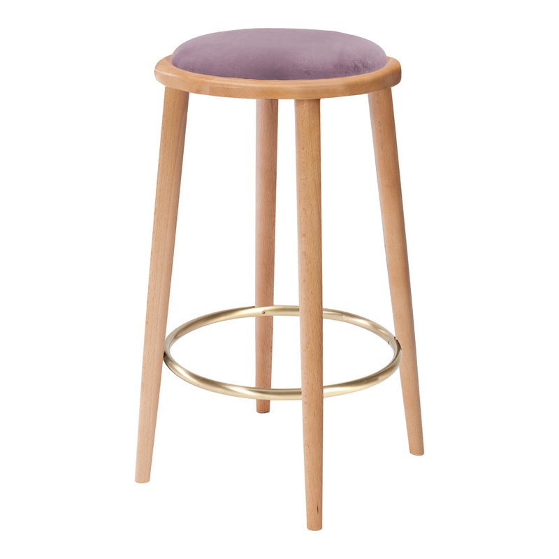 Luc Bar Stool – Lacquered Footring