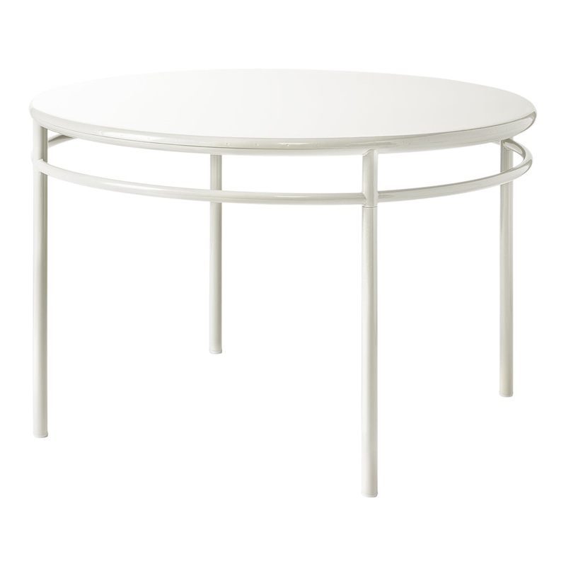T37 Dining Table – Round Pure White – Tolix