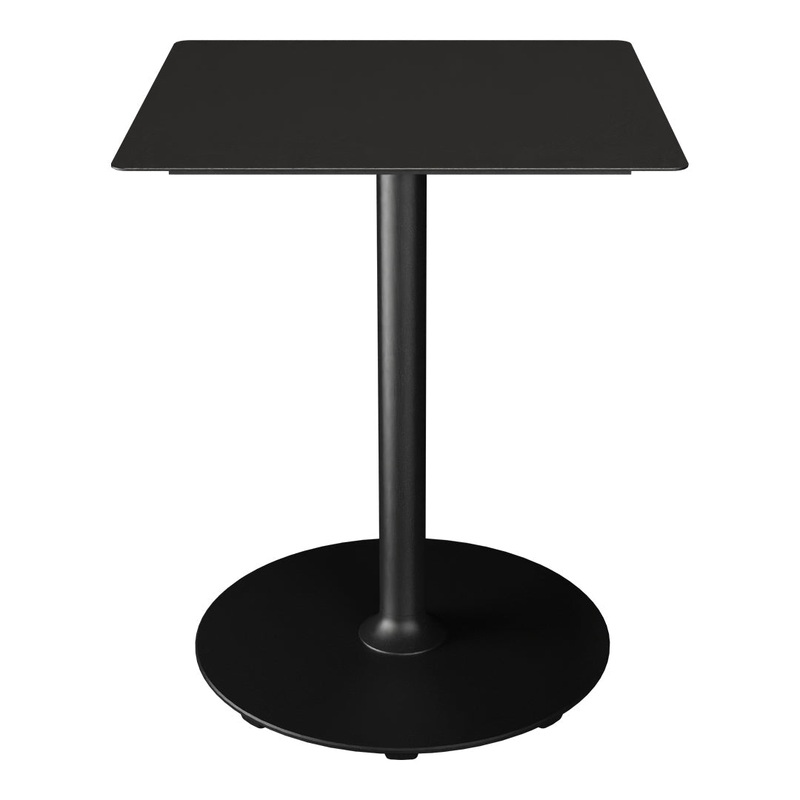 PICO Outdoor Caf Table w/ Round Base – Square