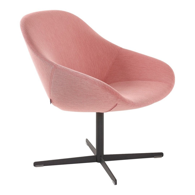 Beso Lounge Chair – Cross Base, Swivel w/ Return