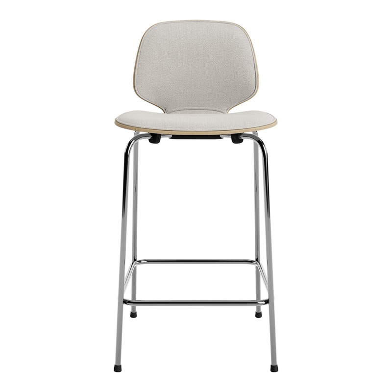 My Chair Bar/Counter Stool – Chrome Base – Front Upholstered