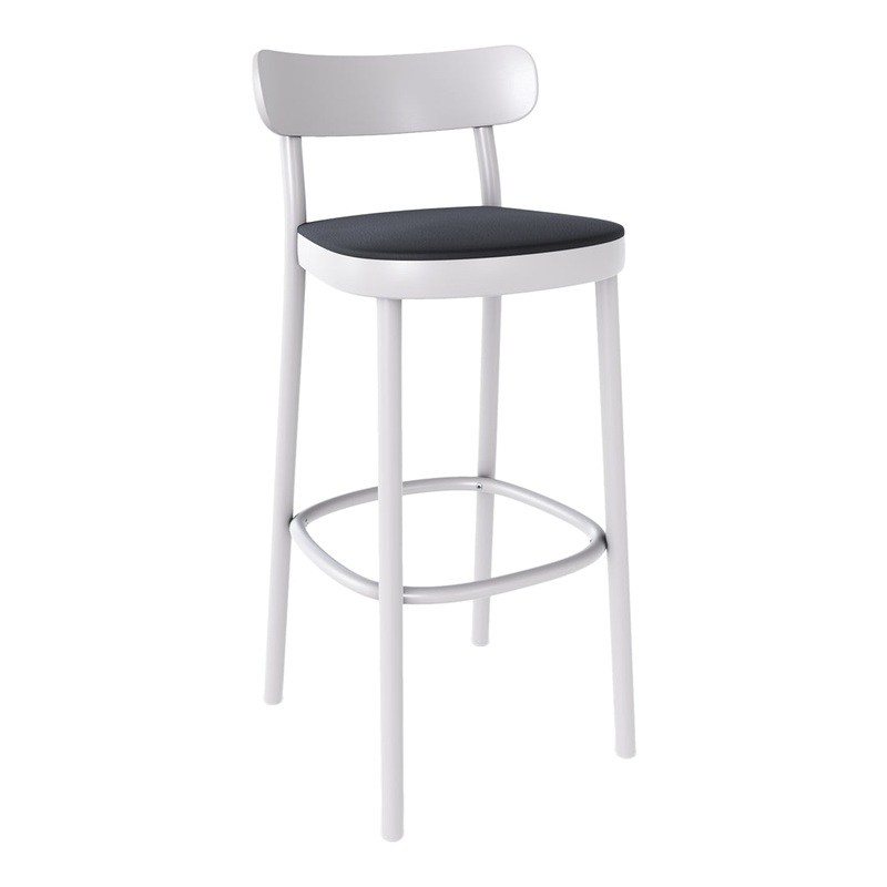 La Zitta Counter Stool – Seat Upholstered – Beech Pigment Frame