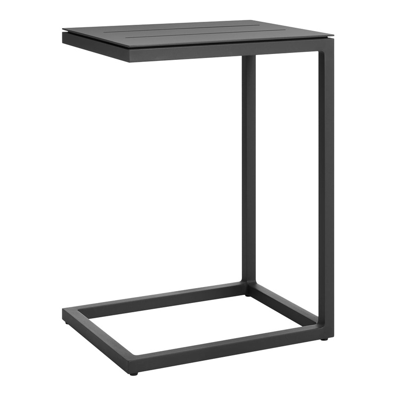 Skiff Outdoor Side Table Carbon