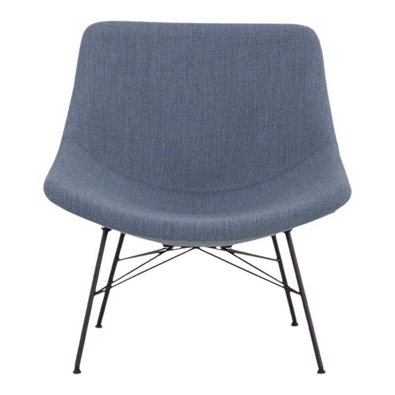 Auki Lounge Chair w/ Headrest – 4-Legs