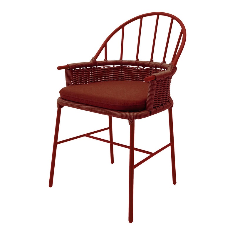 1730 Outdoor Dining Armchair w/ Cushion